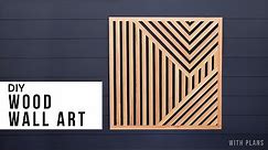 DIY Geometric Wood Wall Art // Inspirational Woodworking Design Idea