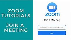 Zoom: Join a Meeting