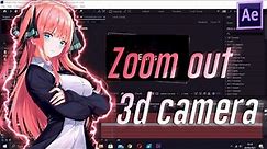 Tutorial zoom Out Camera 3D - AFTER EFFECT TUTORIAL