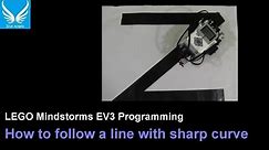 EV3 Programming 2.1: How to follow a line with sharp curve