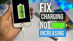 How To Fix iPhone Charging But Not Increasing |iPhone Charging But Not Increasing Battery Percentage