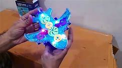 Unboxing and Review of Gear Display Transparent Airplane small Toy for Kids - 360° Rotating Concept 
