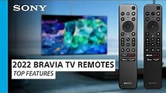 Sony | 2022 BRAVIA® TV Remotes Product Overview