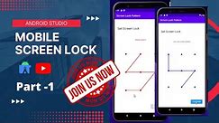 How to make Screen lock Pattern in android studio/Part-1/How to create pattern lock in android pro.