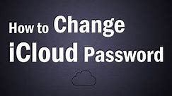 How To Change Your iCloud Password | How To Change Apple ID Password