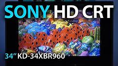 Sony HD CRT TV - Best TV for Gaming on Retro Mini Classic Consoles? KD-34XBR960 Trinitron WEGA HDTV