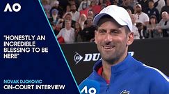 Novak Djokovic On-Court Interview | Australian Open 2024 Third Round