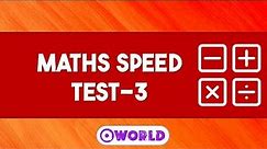 Math Speed Test | Mental Math | Addition, Subtraction, Multiplication, Division | Rapid Fire Test