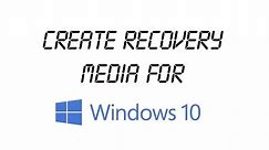 How to create Windows 10 Recovery Media/Disk/DVD (with Automatic Repair!)