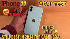 iPhone 11 PUBG Test at 18999Rs🔥| iPhone 11 Heating & Battery Test | Should you buy for 2024🤔🫣 ??