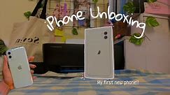 iphone 11 unboxing 2022 (white, 128gb) / Finally !! / iphone 11 review 🍀💫