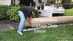 Easy & Inexpensive DIY Demolition Garbage Chute from Concrete Form Tubes
