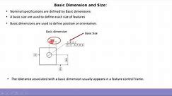 GD&T : What is basic size and dimension?