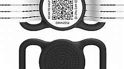 WhoseID QR Code Dog Tag with NFC, Personalized Pet ID Tag, Silent Dog ID Tag, Modifiable Pet Online Profile, Multiple Emergency Contact, Scan QR Code Send Pet GPS Location Email (Regular, Black&White)