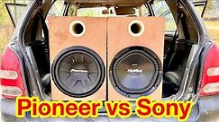 pioneer vs sony subwoofer | Sony vs pioneer | sony subwoofer bass test | pioneer subwoofer bass test
