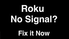 Roku No Signal - Fix it Now