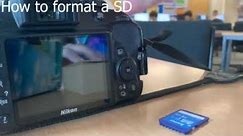How to format sd card