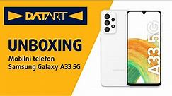 Mobilní telefon Samsung Galaxy A33 5G bílý | unboxing