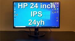 HP Monitor 24 inch Review - HP Monitor 24yh review IPS Display - Monitor for Gaming?