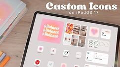 💌 How to Customise App Icons on iPadOS 17 | + how to a add Goodnotes document to your home screen