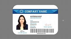 ID Card Design In MS Word | Create Employees Identity Card in Microsoft Word