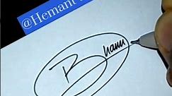 Signature name Bhanu 🥰😇|Comment for a name for next signature 📌|#shorts #logo #signature #viral #art