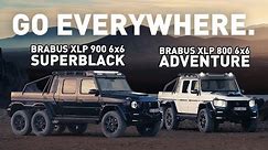 #BRABUS XLP 800 6x6 ADVENTURE & 900 6x6 SUPERBLACK based on Mercedes-AMG G 63 | Beyond Roads!