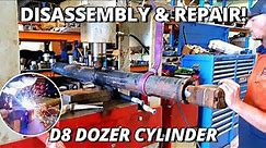 Cylinder Disassembly & Repair for D8 Dozer | Machining & Welding