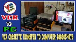 vcr cassette transfer to computer 9888054678