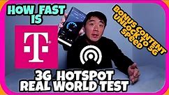 How fast is T-Mobile 3G Hotspot unlimited data in real world testing + Tips Tricks how to unlock 5G