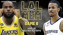 Los Angeles Lakers vs Memphis Grizzlies Full Game Highlights | Apr 28 | 2023 NBA Playoffs