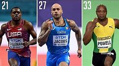 Fastest 60m Time Recorded at Every Age 19-40
