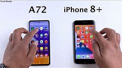 SAMSUNG A72 vs iPhone 8 Plus - SPEED TEST