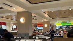 Inside the flamingo hotel’s food court