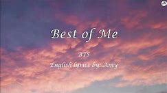 Best of Me - English KARAOKE - BTS