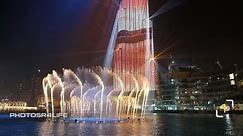 The Dubai Fountain Show - LightUp 2018