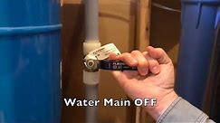 How to Turn off the Main Water Supply to your House