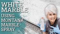 White Marble Epoxy using Montana Marble Spray