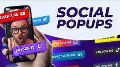 Stream Social Pop-Up For Streamers and Content Creators