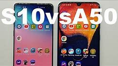 Samsung Galaxy S10 vs Samsung Galaxy A50 - SPEED TEST + multitasking - Which is faster!?