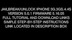 Unlock iPhone 3gs, 4g, 4s with baseband 5.16.05!!!