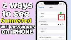 Easy Way To Show WiFi Password On iPhone - 2024