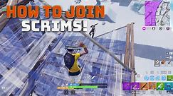 How to Join and Play in Scrims! - (Fortnite Battle Royale)