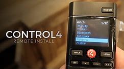 The Home Theater Project: Control4 Remote Install