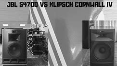 JBL S4700 vs Klipsch Cornwall IV