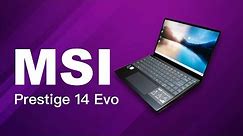 MSI Prestige 14 Evo A11M laptop based on Intel Evo Platform (Intel 11th Gen - Core i7)