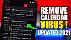 iPhone Calendar VIRUS / SPAM - How To REMOVE It !