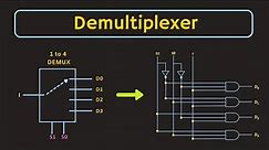 Demultiplexer Explained | How to Use Decoder as Demultiplexer | 1 to 4 and 1 to 8 Demultiplexer