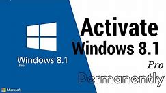 How to activate windows 8.1 pro build 9600 permanently