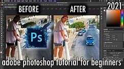 How to Edit Photos in Adobe Photoshop 2021 as a COMPLETE BEGINNER (IN UNDER 3 MINUTES!)